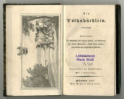 Ein Volksbuechlein. - München, Michael Lindauer, 1827