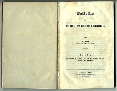Johann Nepomuk Sepp : Isartal, Tölz, Scharnitz ...